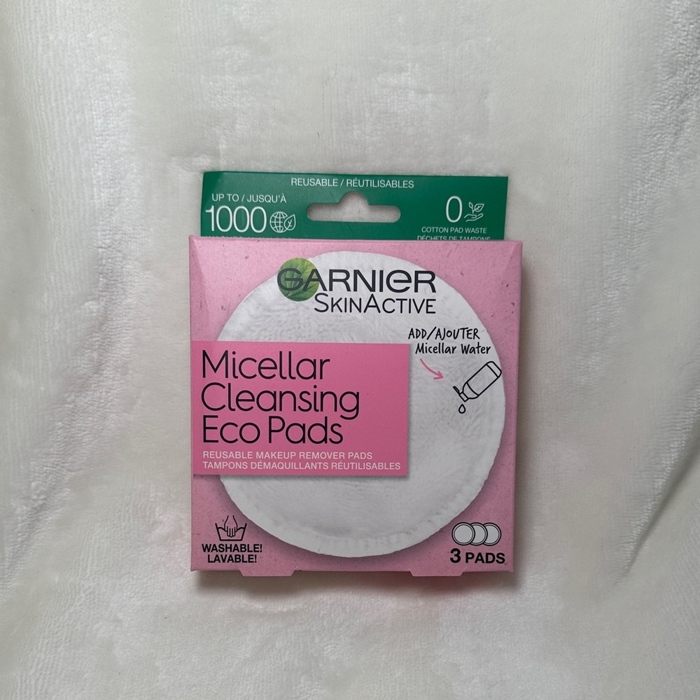 Garnier SkinActive Pink Micellar Eco Pads (Brand New)